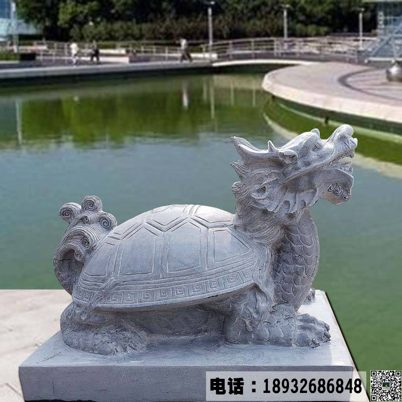厂家加工石雕喷水龙龟雕塑  动物景观雕塑小品直销批发价格